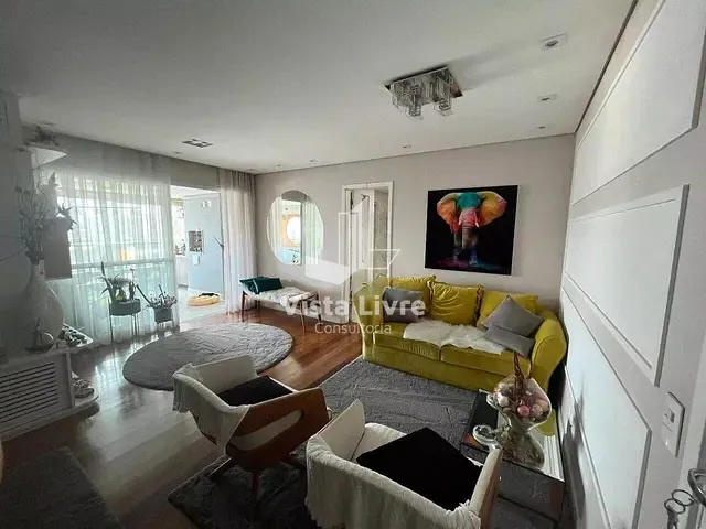 Apartamento com 128m² 3 quartos e 4 banheiros, à venda, no bairro Vila Anastácio em São Paulo