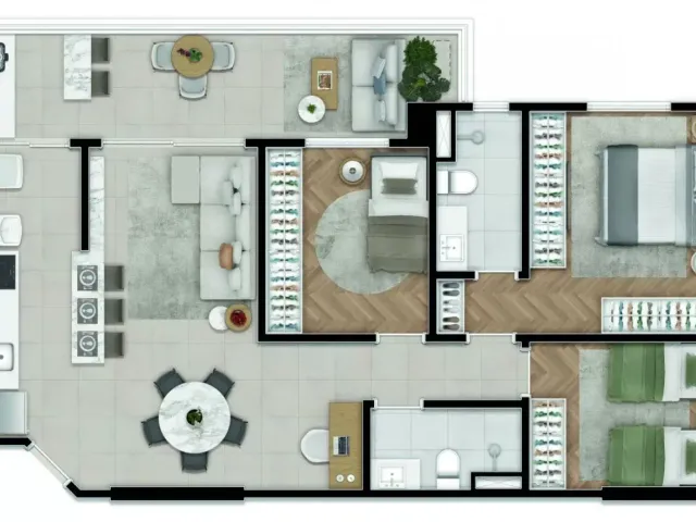 Foto do Apartamento - Apartamento à venda, Condomínio Royal Park, São José dos Campos, SP | PIRAMIDE IMOVEIS