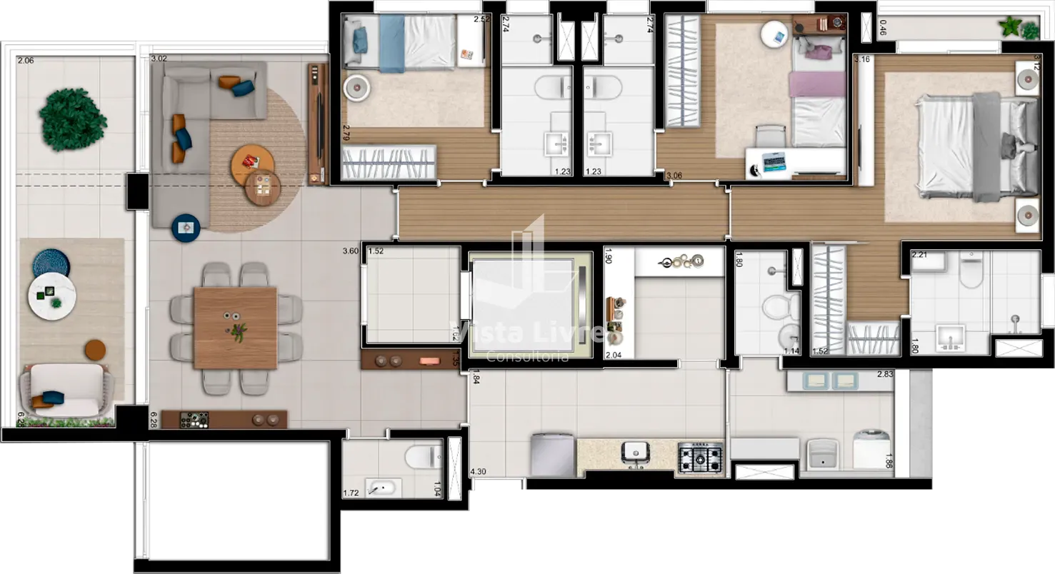 Apartamento, 3 quartos, 127 m² - Foto 22