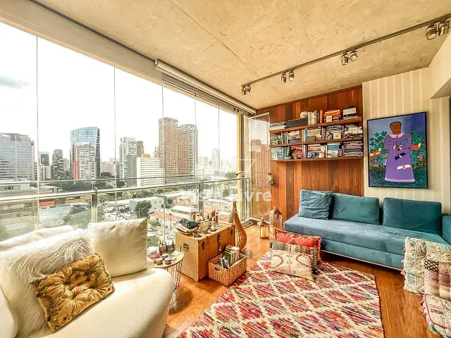 Apartamento com 92m² 1 quarto e 2 banheiros, à venda, no bairro Vila Nova Conceição em São Paulo