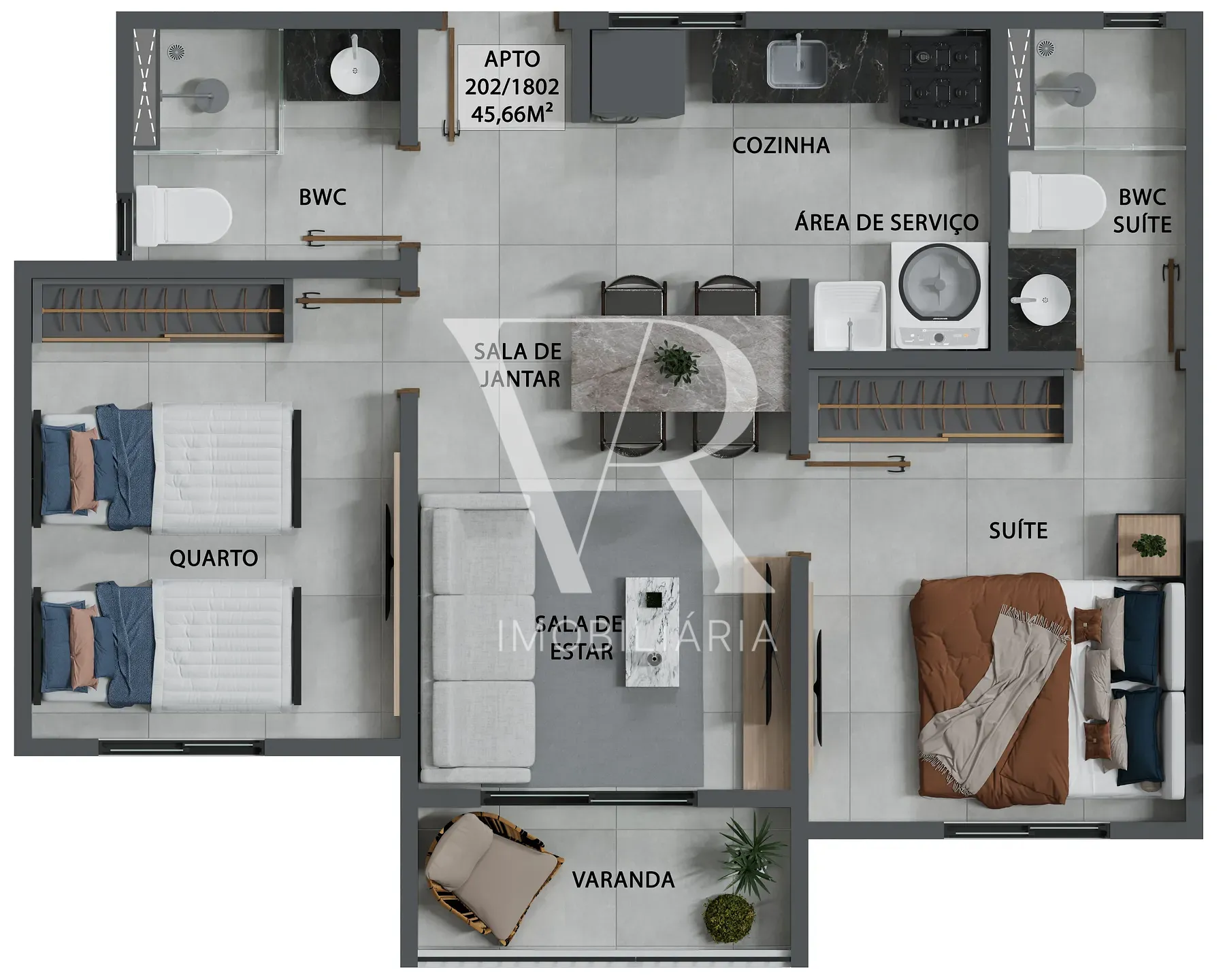 Apartamento, 2 quartos, 45 m² - Foto 24