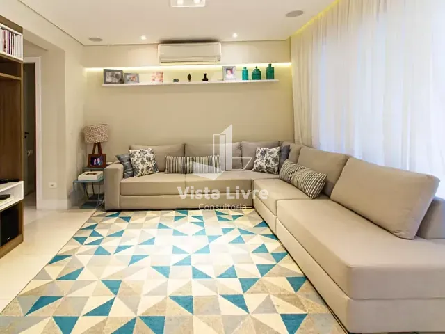 Apartamento com 134m² 4 quartos e 3 banheiros, à venda, no bairro Vila Romana em São Paulo