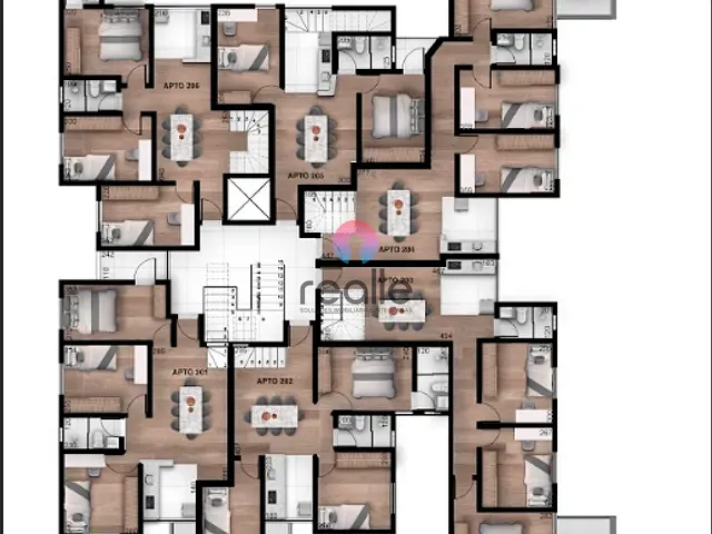 Apartamento com 60m² 2 quartos e 1 banheiro, à venda, no bairro Parque Xangri-Lá em Contagem