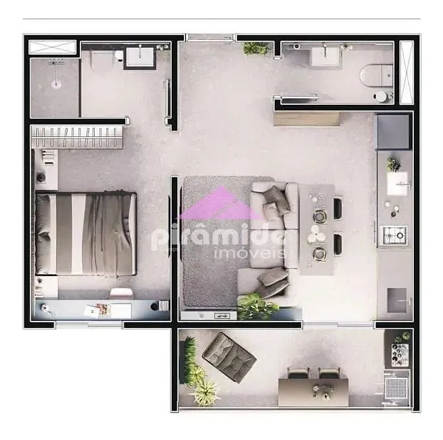 Apartamento, 1 quarto, 43 m² - Foto 4