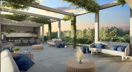 Perspectiva do Apartamento - Apto em fase final de construção! More com tranquilidade, requinte e segurança num condomínio que oferece o melhor para você e sua família. | ADMINISTRADORA PREDIAL TUON LTDA