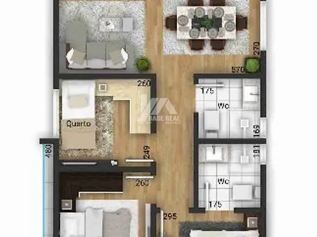 Apartamento 3 quartos e 2 banheiros, à venda, no bairro Olarias em PONTA GROSSA