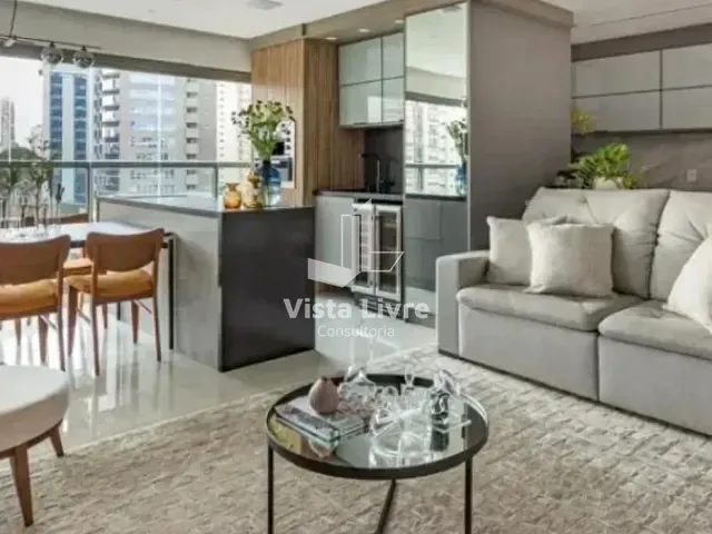 Apartamento com 95m² 2 quartos e 3 banheiros, à venda, no bairro Vila Olímpia em São Paulo