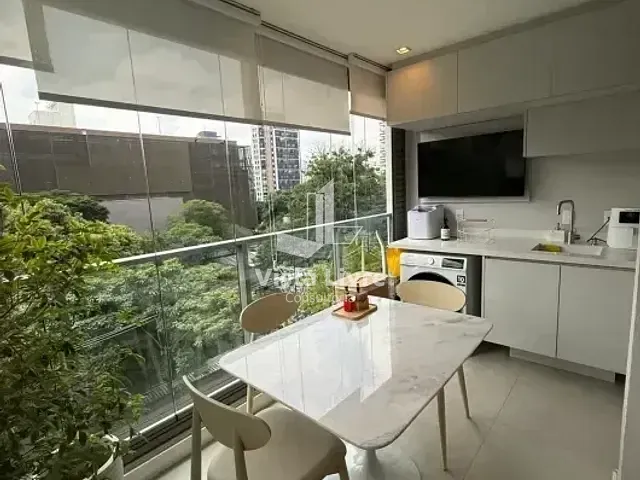 Apartamento com 64m² 1 quarto e 2 banheiros, à venda, no bairro Indianópolis em São Paulo