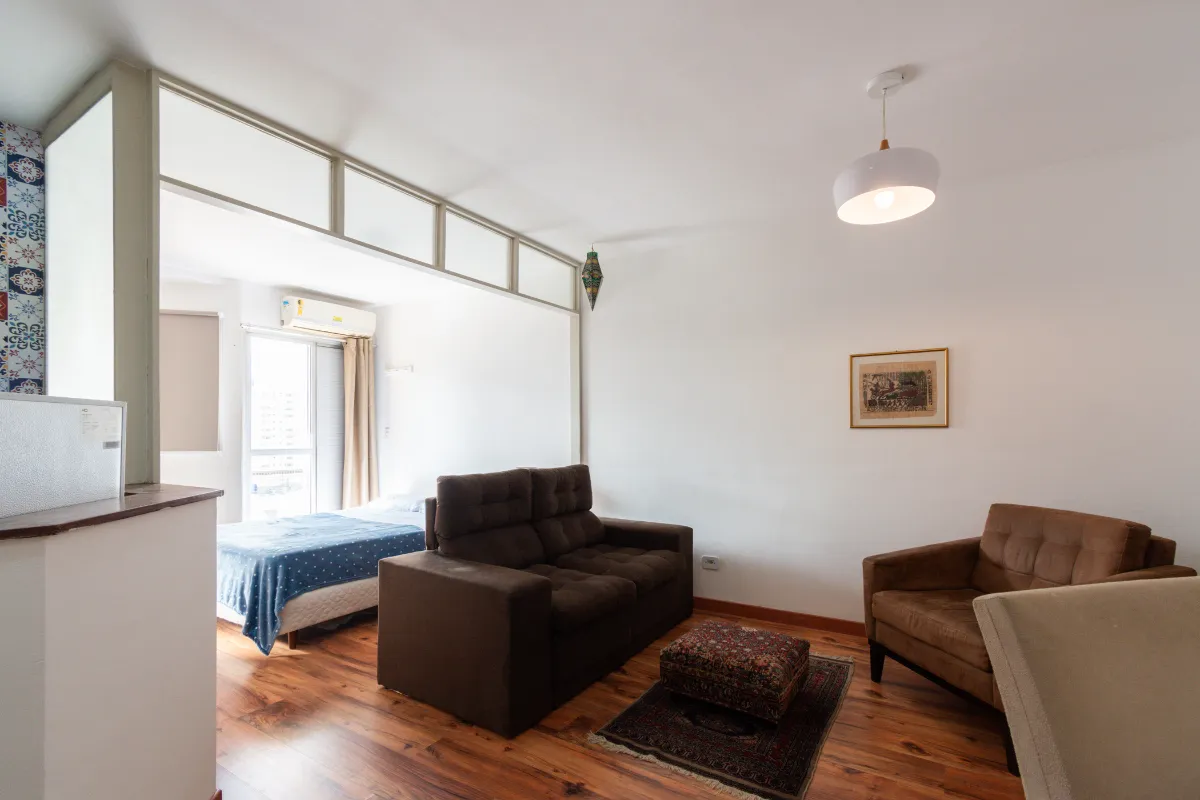 Apartamento para venda em Moema com 1 quarto, sendo 1 suíte, 32m²