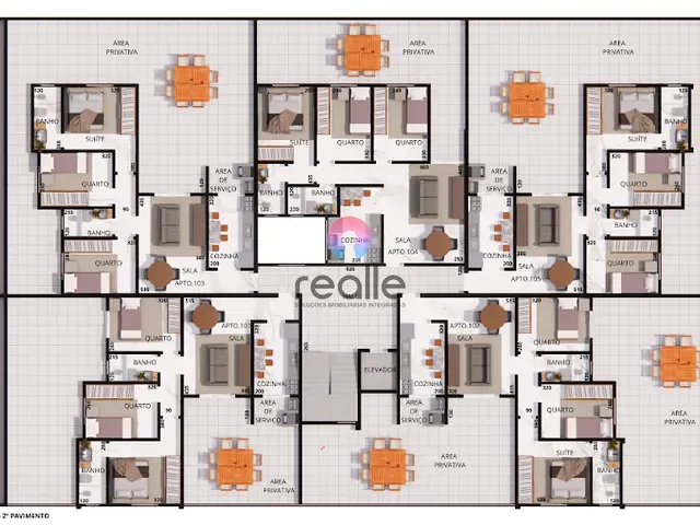 Apartamento com 101m² 3 quartos e 2 banheiros, à venda, no bairro Santa Branca em Belo Horizonte