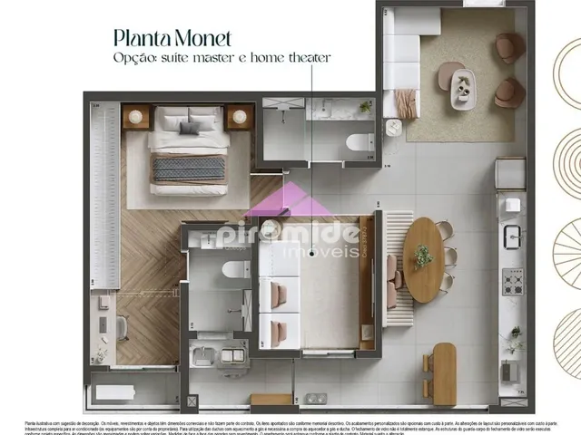 Apartamento com 71m² 2 quartos e 2 banheiros, à venda, no bairro Vila Adyana em São José Dos Campos