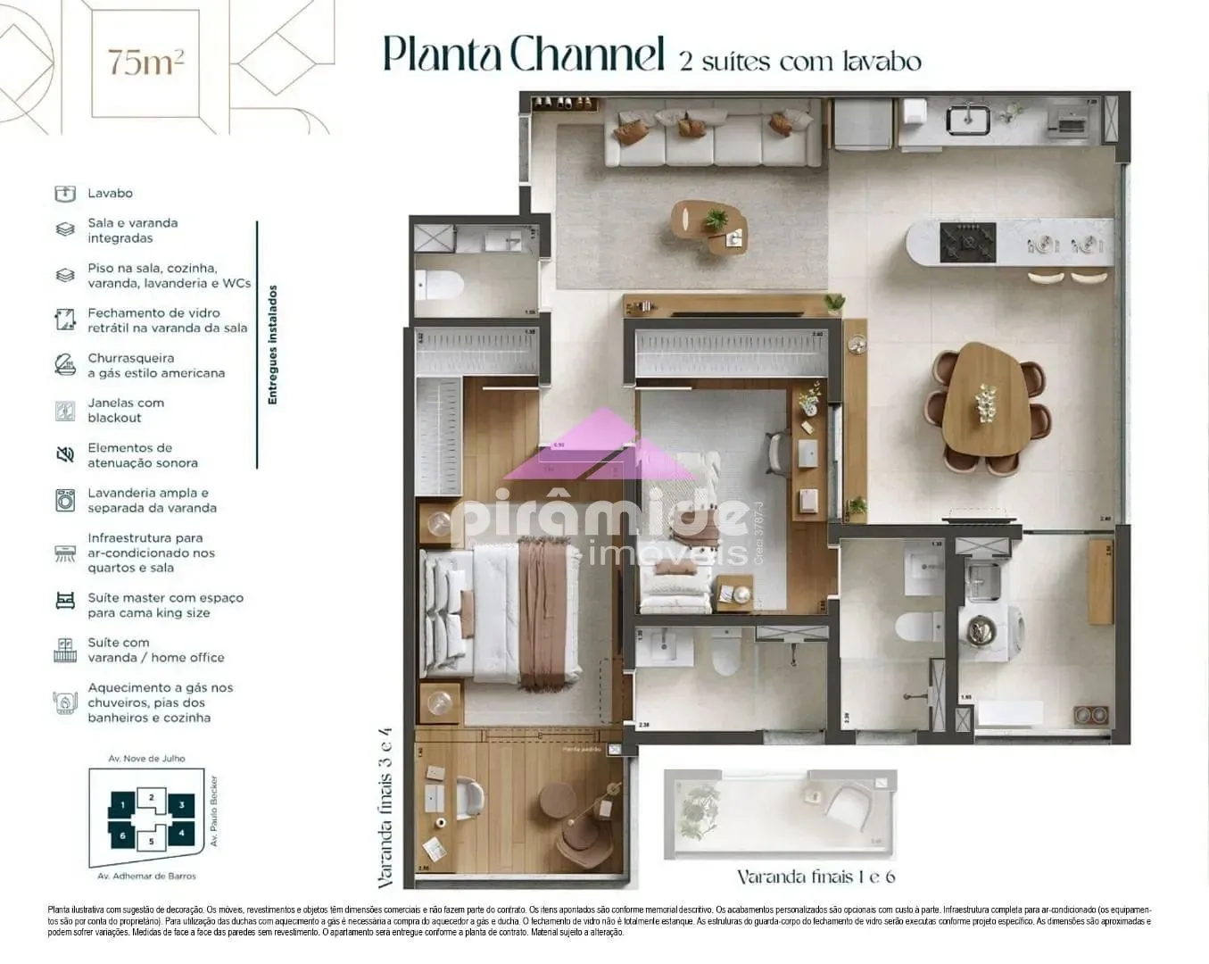 Apartamento, 2 quartos, 75 m² - Foto 8