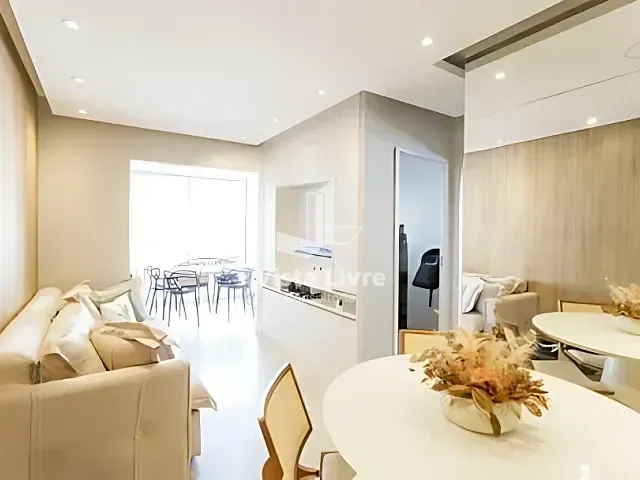 Apartamento com 58m² 2 quartos e 2 banheiros, à venda, no bairro Brooklin Paulista em São Paulo