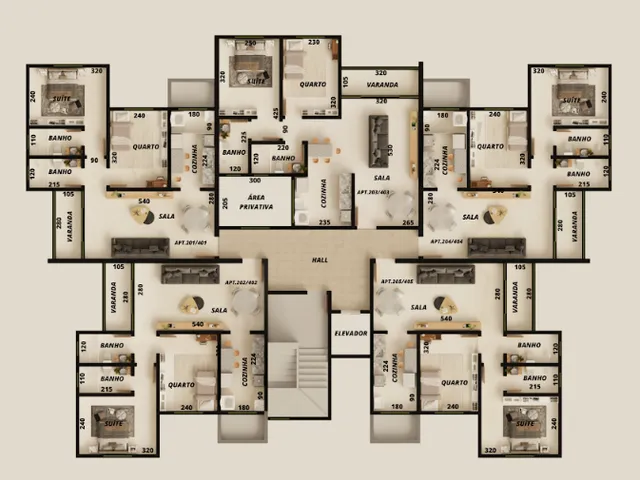 Apartamento com 54m² 2 quartos e 2 banheiros, à venda, no bairro Santa Branca em Belo Horizonte