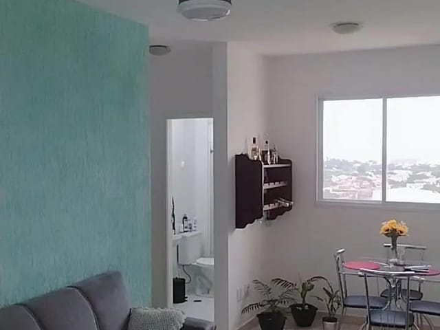 Apartamento com 56m² 2 quartos e 1 banheiro, à venda, no bairro Residencial Sítio Santo Antônio em Taubaté