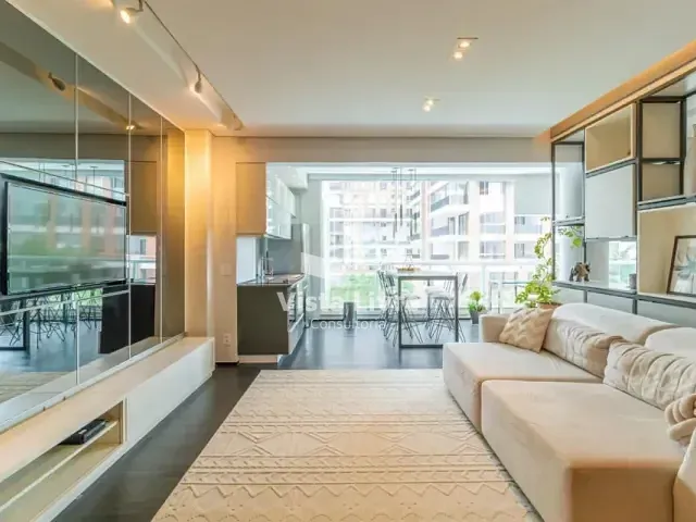 Apartamento com 67m² 1 quarto e 2 banheiros, à venda, no bairro Vila Nova Conceição em São Paulo