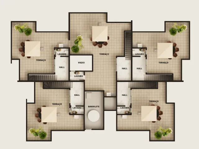 Cobertura / Penthouse com 54m² 2 quartos e 2 banheiros, à venda, no bairro Santa Branca em Belo Horizonte