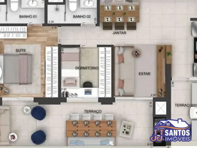 Apartamento 2 quartos e 2 banheiros, à venda, no bairro Quarta Parada em São Paulo
