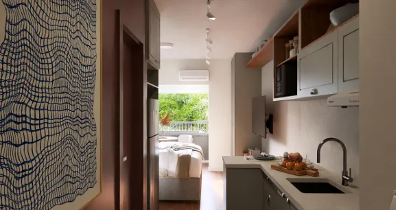 Apartamento para venda em Vila Olímpia com 1 quarto, sendo 1 suíte , 25m²