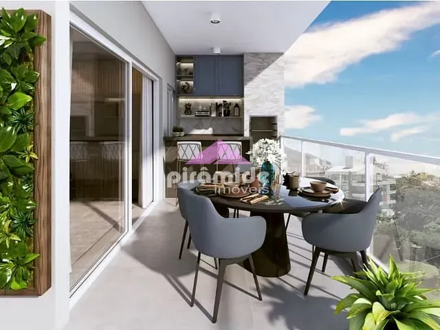 Apartamento com 70m² 2 quartos e 3 banheiros, à venda, no bairro Itaguá em Ubatuba