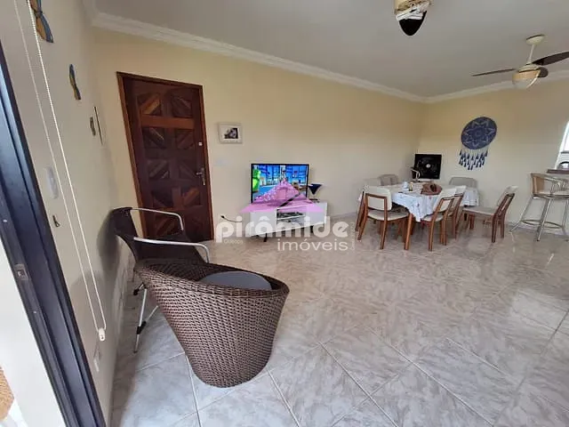 Apartamento com 110m² 3 quartos e 2 banheiros, para alugar, no bairro Pontal de Santa Marina em Caraguatatuba