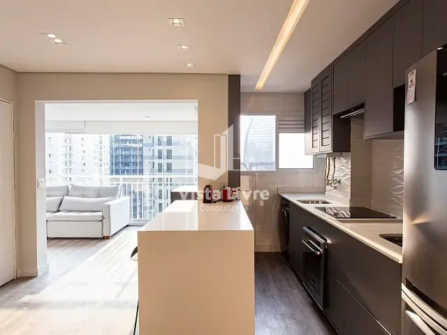 Apartamento com 56m² 1 quarto e 2 banheiros, à venda, no bairro Vila Nova Conceição em São Paulo