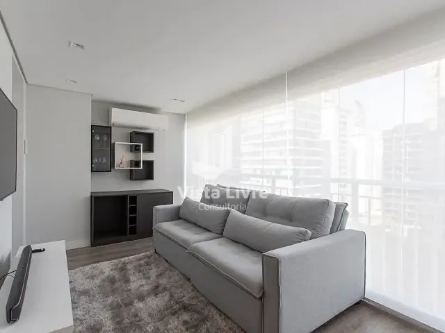 Apartamento com 56m² 1 quarto e 2 banheiros, à venda, no bairro Vila Nova Conceição em São Paulo