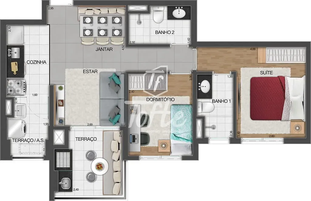 Apartamento, 2 quartos, 62 m² - Foto 19