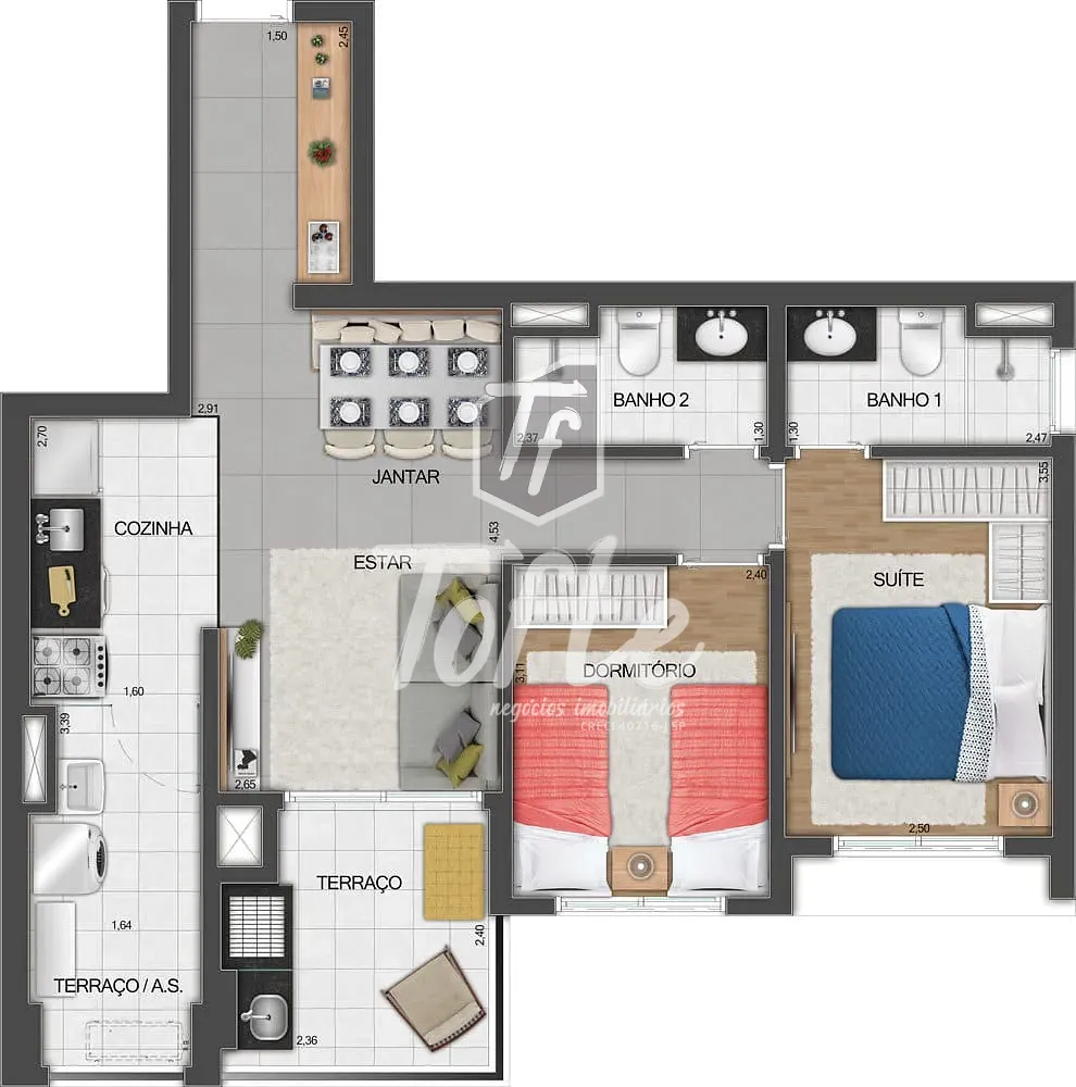 Apartamento, 2 quartos, 62 m² - Foto 20
