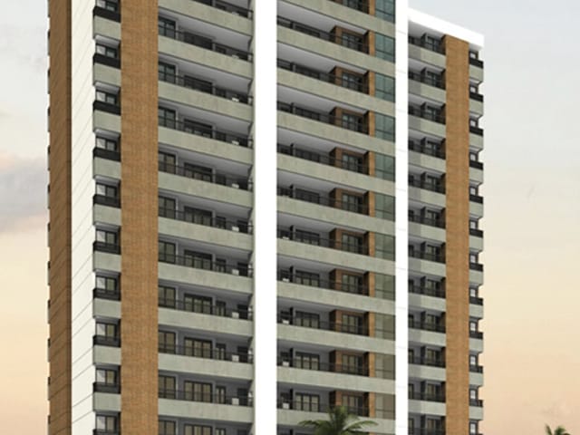 Apartamento com 75m² 2 quartos e 2 banheiros, à venda, no bairro Barranco em Taubaté