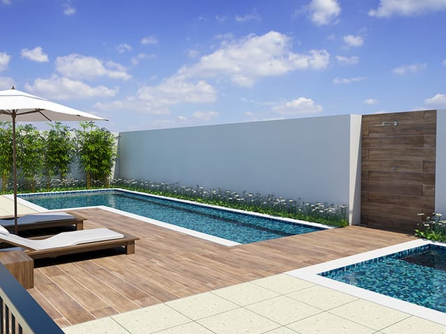 Apartamento com 75m² 2 quartos e 2 banheiros, à venda, no bairro Barranco em Taubaté