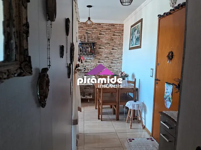 Apartamento com 58m² 2 quartos e 1 banheiro, à venda, no bairro Jardim São Vicente em São José dos Campos