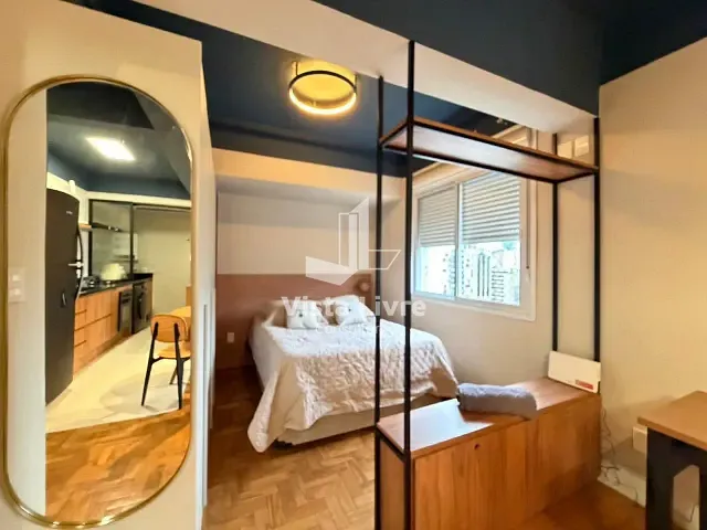 Apartamento com 36m² 1 quarto e 1 banheiro, à venda, no bairro Jardim Paulistano em São Paulo