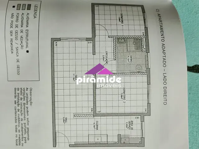 Apartamento com 50m² 2 quartos e 1 banheiro, à venda, no bairro Jardim das Indústrias em São José dos Campos