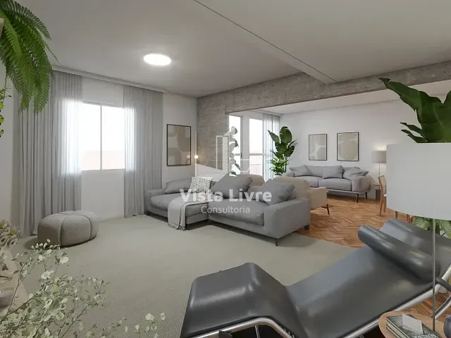 Apartamento com 142m² 2 quartos e 3 banheiros, à venda, no bairro Vila Bastos em Santo André