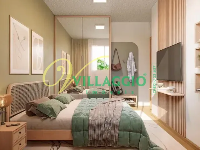 Apartamento com 40m² 2 quartos e 1 banheiro, à venda, no bairro Residencial Bom Sucesso em São José do Rio Preto