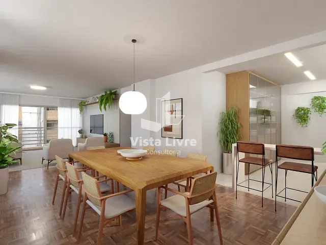 Apartamento com 210m² 3 quartos e 5 banheiros, à venda, no bairro Higienópolis em São Paulo