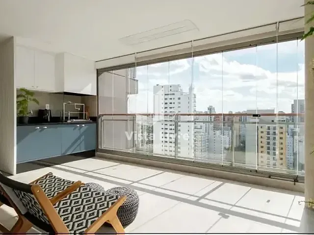 Apartamento com 117m² 2 quartos e 4 banheiros, à venda, no bairro Indianópolis em São Paulo