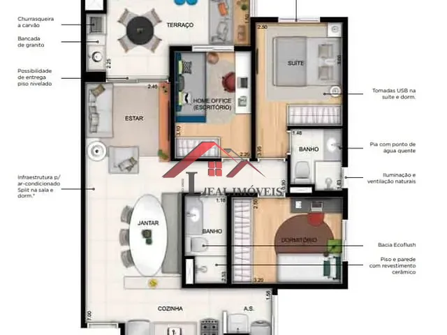 Apartamento 3 quartos e 1 banheiro, à venda, no bairro Centro em São Bernardo do Campo