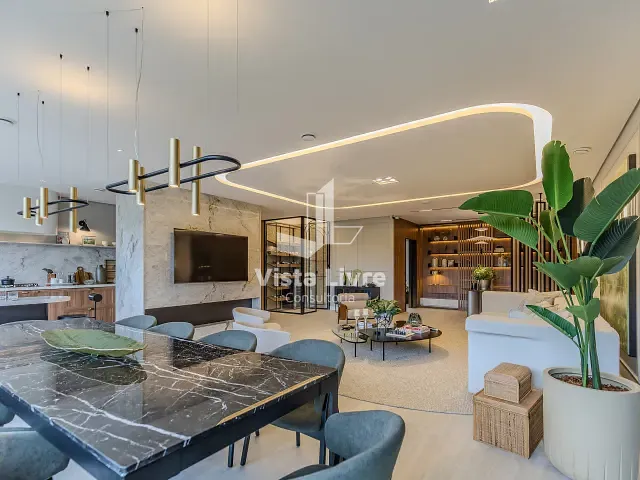 Apartamento com 215m² 3 quartos e 6 banheiros, à venda, no bairro Vila Tramontano em São Paulo