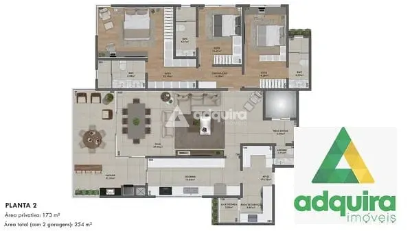 Apartamento, 3 quartos, 173 m² - Foto 3