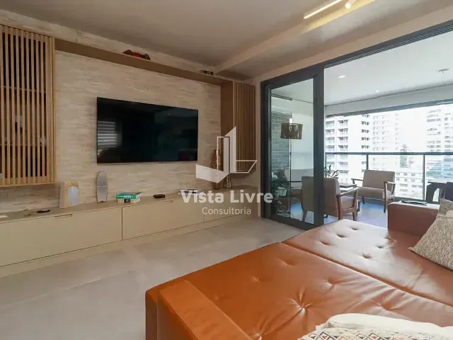 Apartamento com 141m² 3 quartos e 3 banheiros, à venda, no bairro Brooklin Paulista em São Paulo