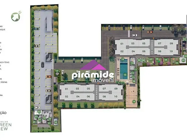 Apartamento 2 quartos e 2 banheiros, à venda, no bairro Jardim das Indústrias em São José dos Campos
