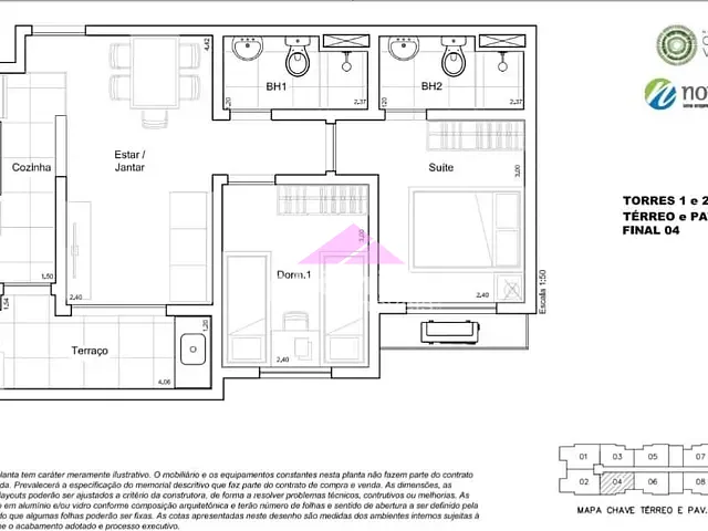 Apartamento 2 quartos e 2 banheiros, à venda, no bairro Jardim das Indústrias em São José dos Campos