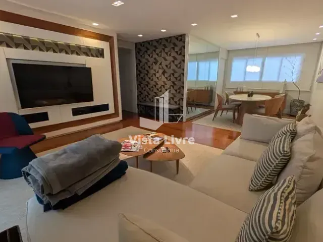 Apartamento com 187m² 4 quartos e 3 banheiros, à venda, no bairro Brooklin Novo em São Paulo