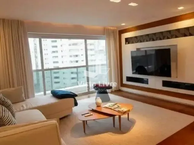 Apartamento com 187m² 4 quartos e 3 banheiros, à venda, no bairro Brooklin Novo em São Paulo
