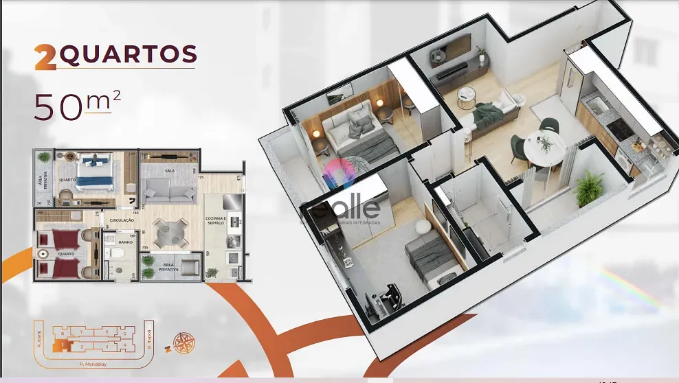 Apartamento, 2 quartos, 51 m² - Foto 14