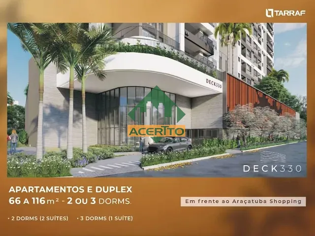 Apartamento com 87m² 3 quartos e 3 banheiros, à venda, no bairro Vila Estádio em Araçatuba