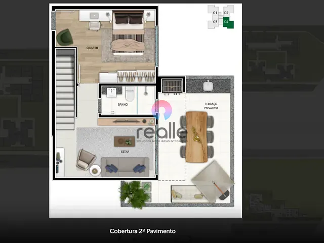 Apartamento com 982m² 2 quartos e 2 banheiros, à venda, no bairro Buritis em Belo Horizonte