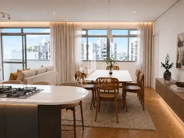 Apartamento com 107m² 2 quartos e 2 banheiros, à venda, no bairro Jardim Paulista em São Paulo